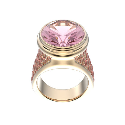 Signature Ring - Rose Quartz - 9ct Gold - BeckonJewel