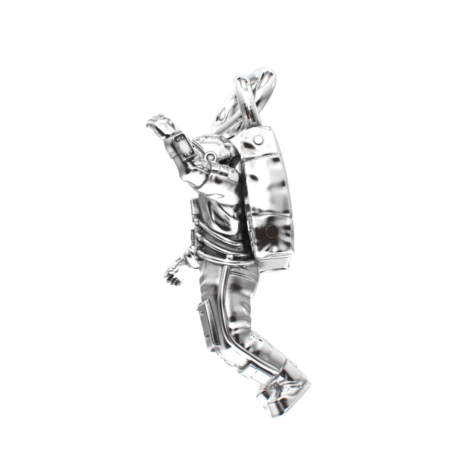 Spaceman Pendant - 925 Silver - BeckonJewel