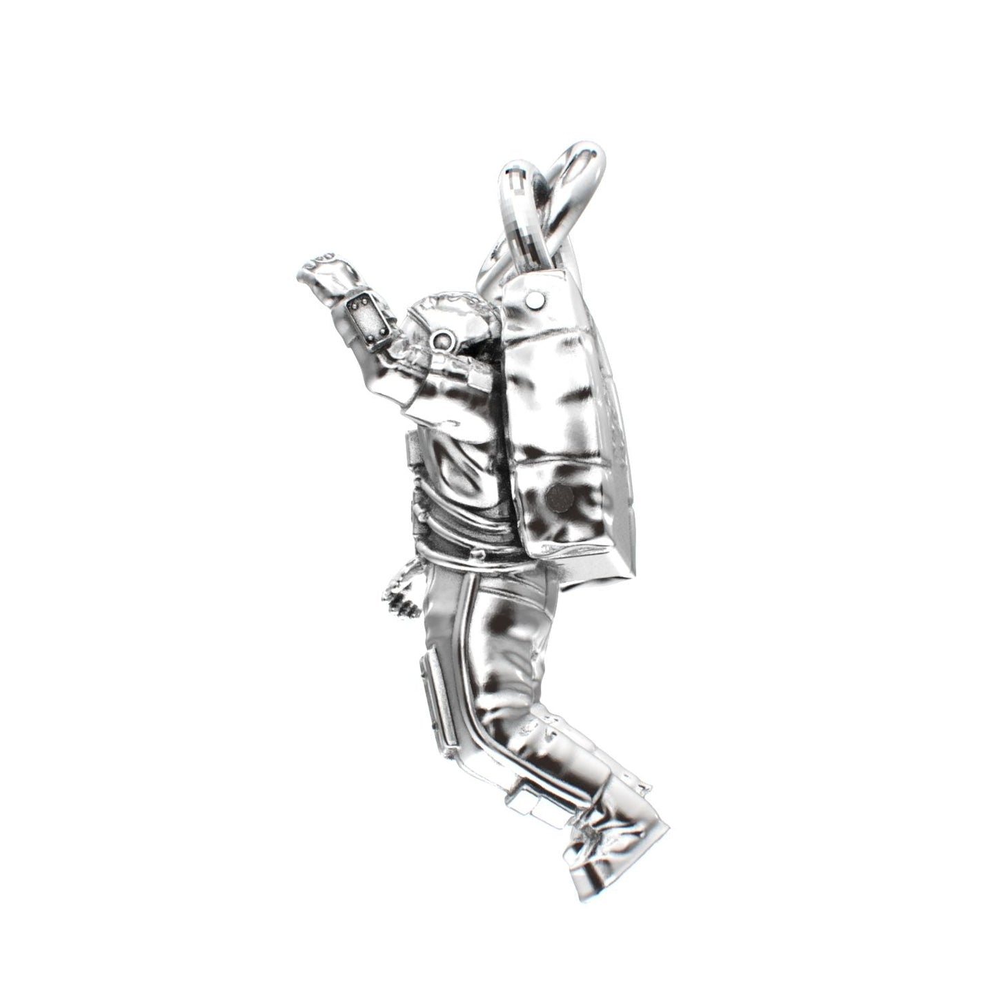 Spaceman Pendant - 925 Silver - BeckonJewel