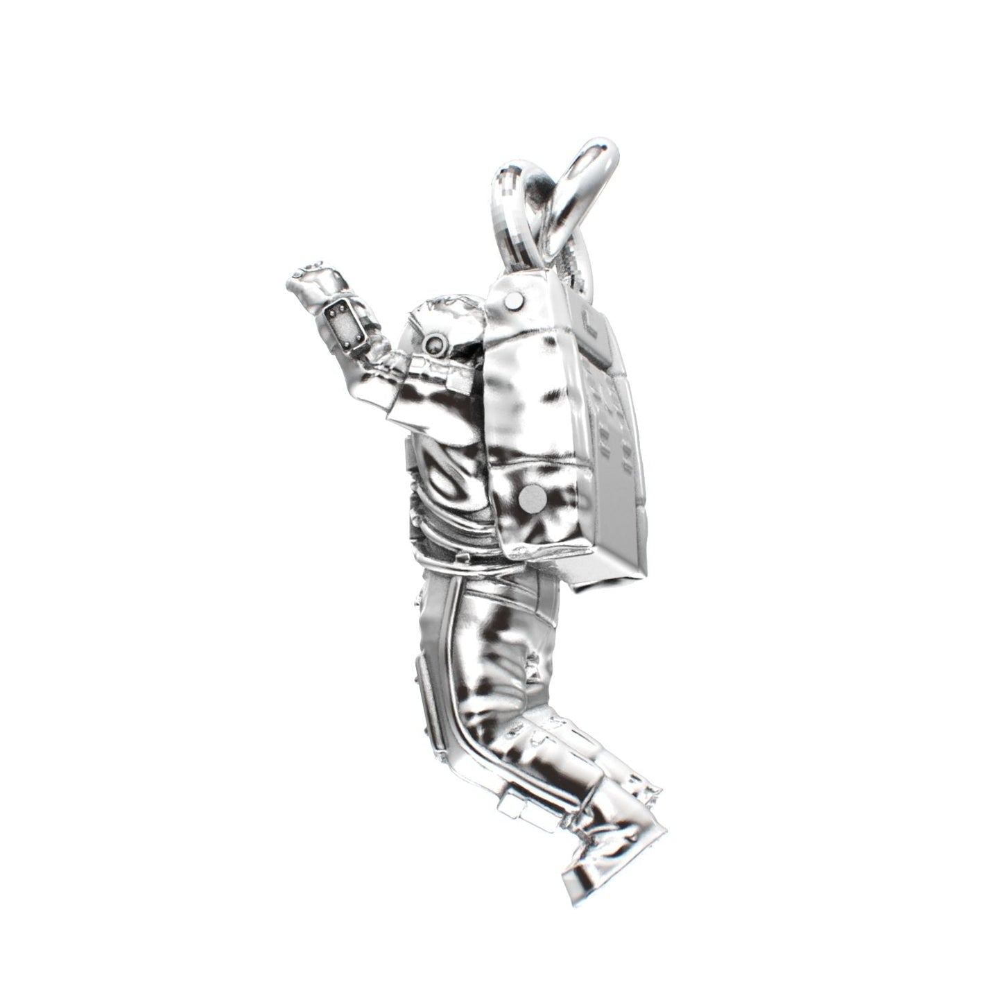 Spaceman Pendant - 925 Silver - BeckonJewel