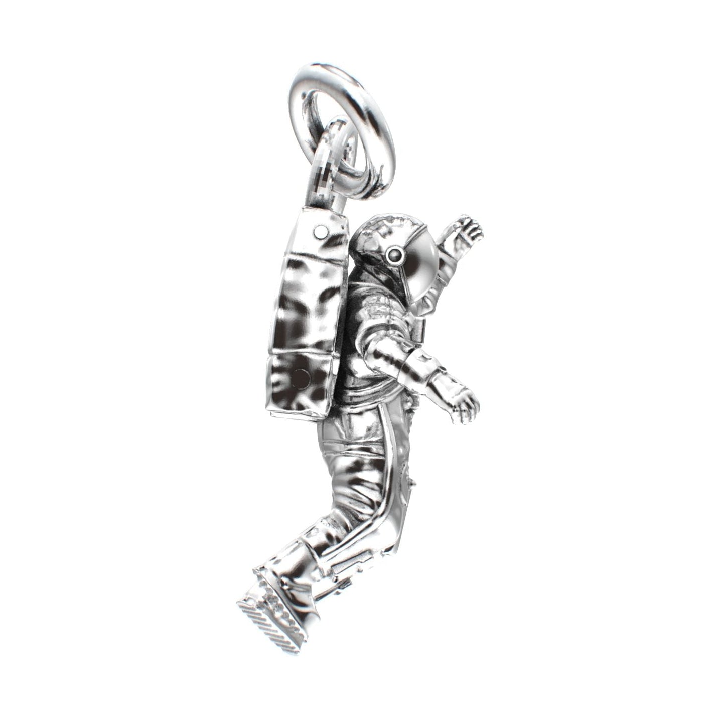 Spaceman Pendant - 925 Silver - BeckonJewel