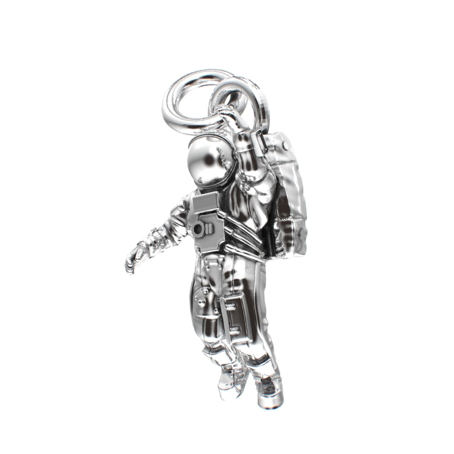 Spaceman Pendant - 925 Silver - BeckonJewel