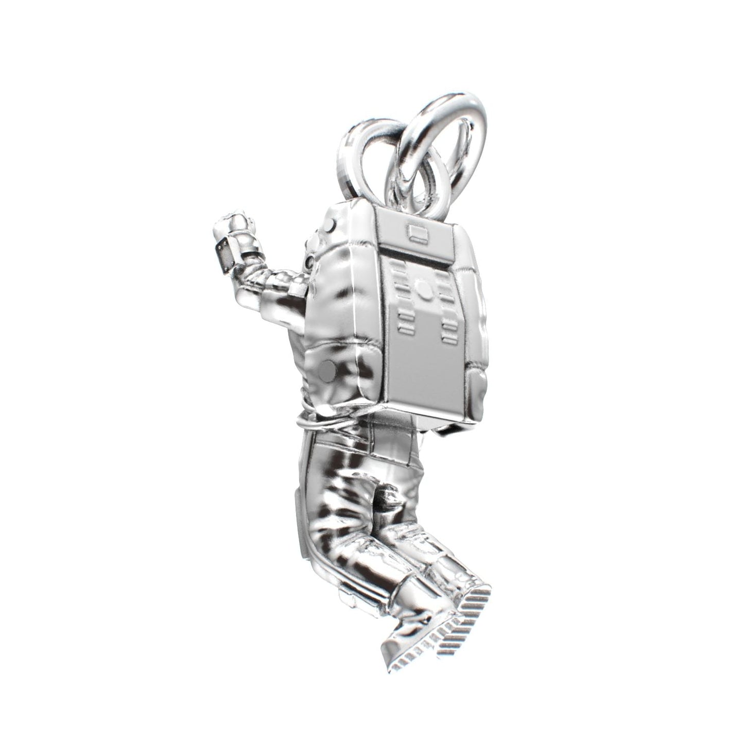 Spaceman Pendant - 925 Silver - BeckonJewel