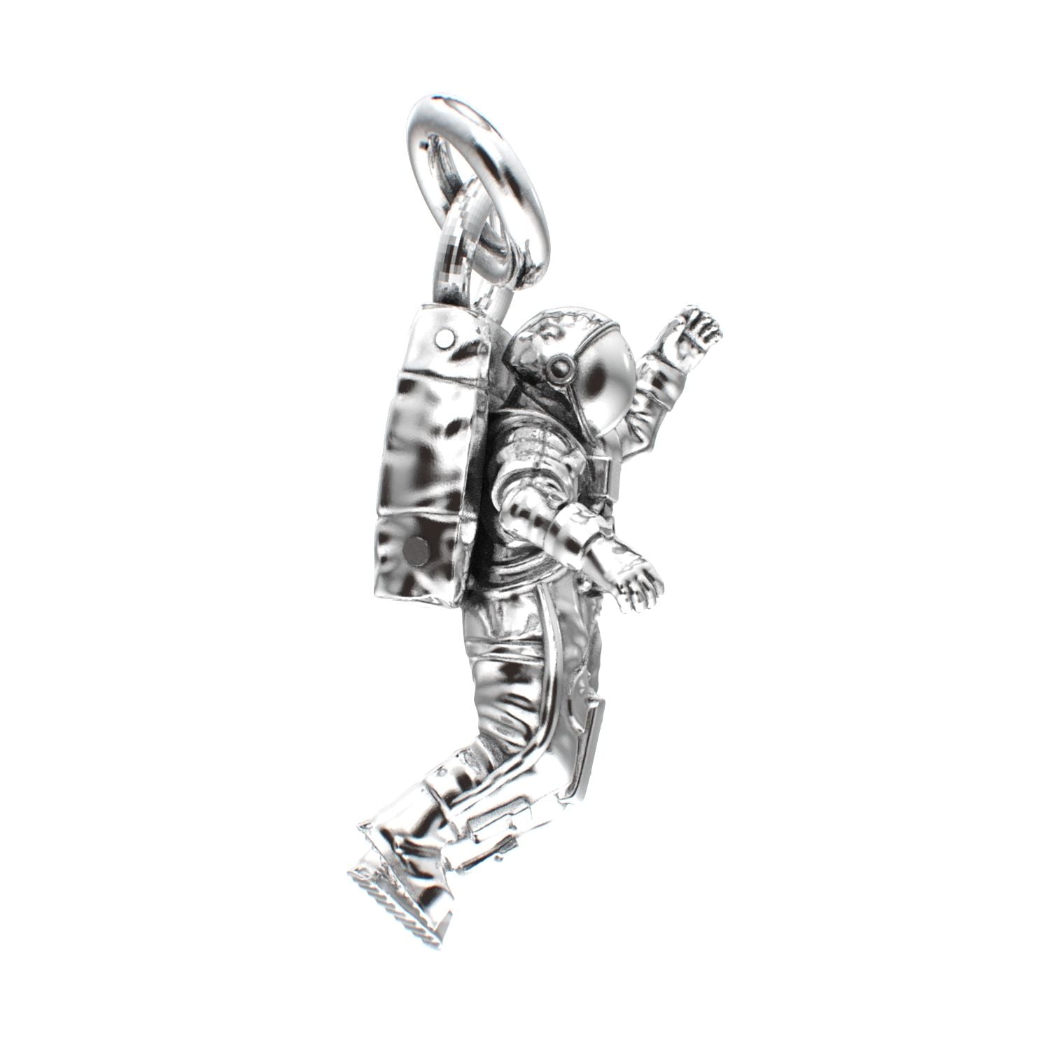 Spaceman Pendant - 925 Silver - BeckonJewel