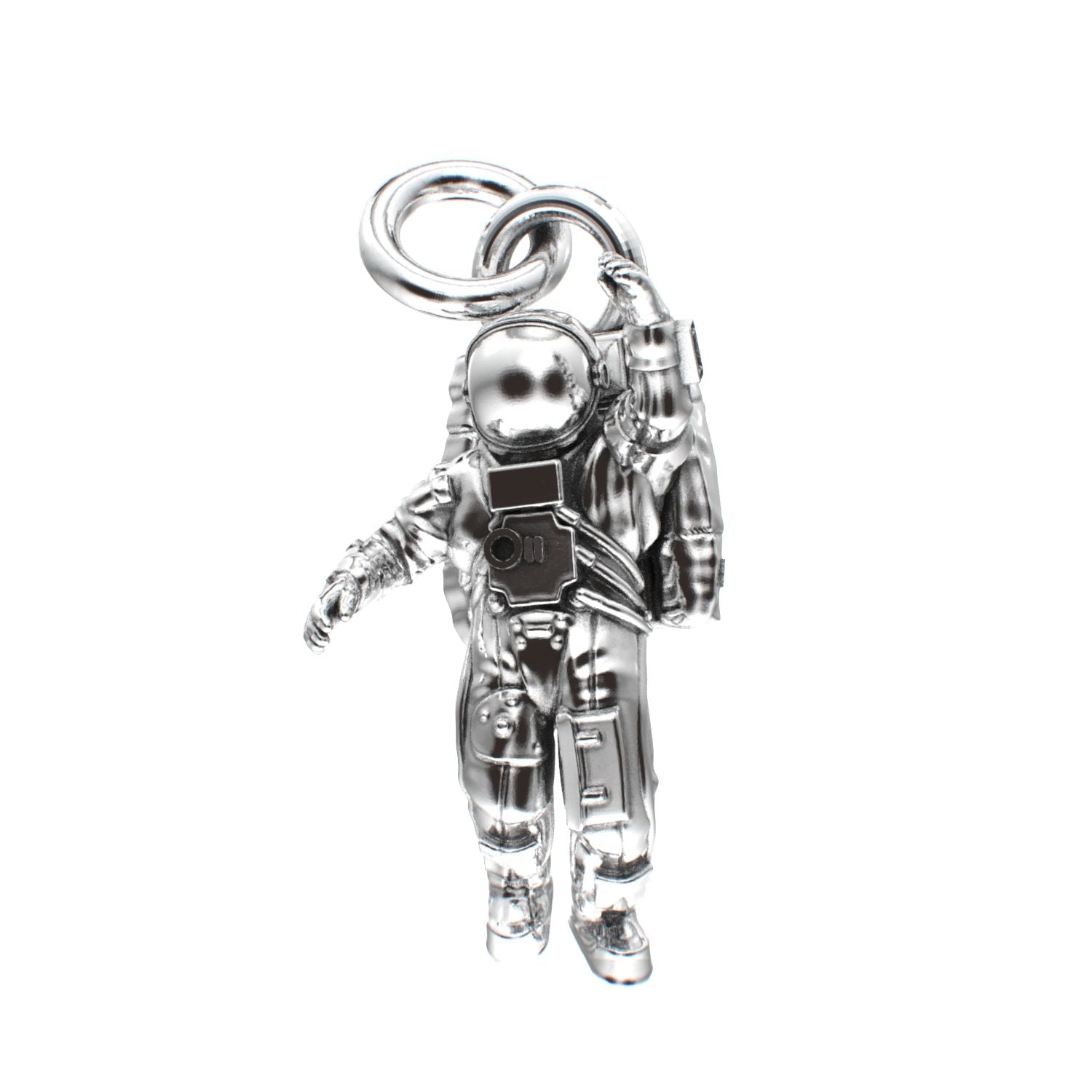 Spaceman Pendant - 925 Silver - BeckonJewel