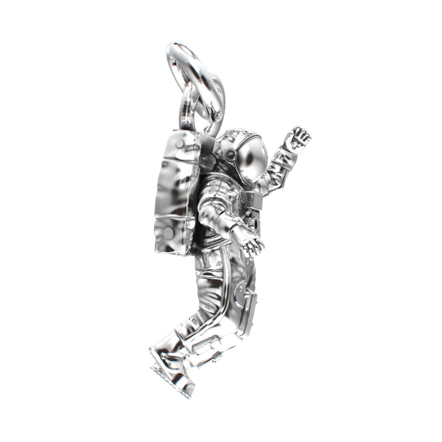 Spaceman Pendant - 925 Silver - BeckonJewel