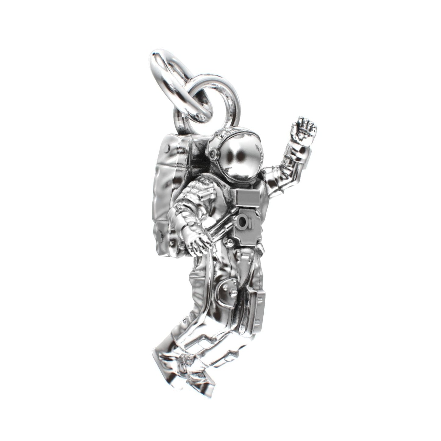 Spaceman Pendant - 925 Silver - BeckonJewel