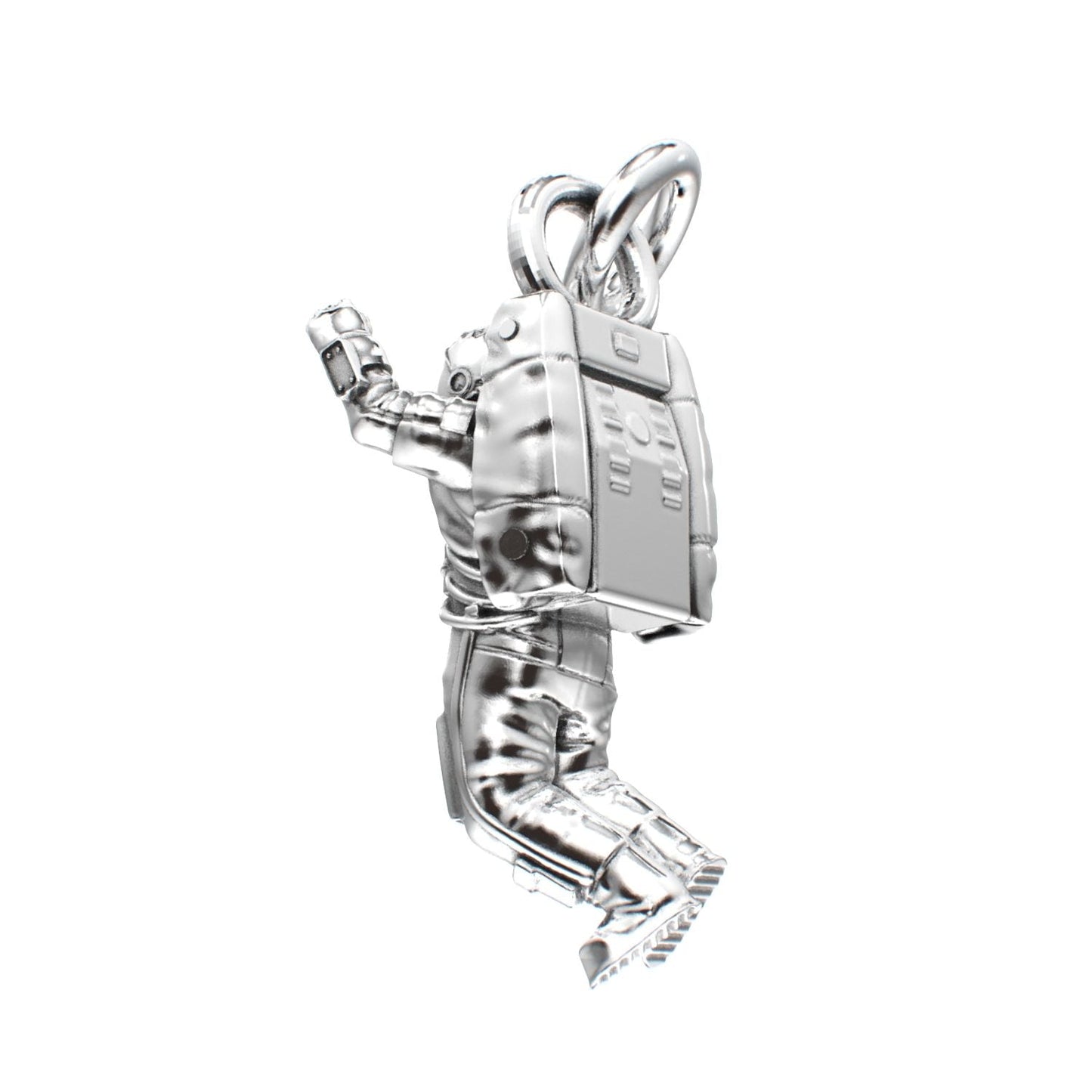 Spaceman Pendant - 925 Silver - BeckonJewel