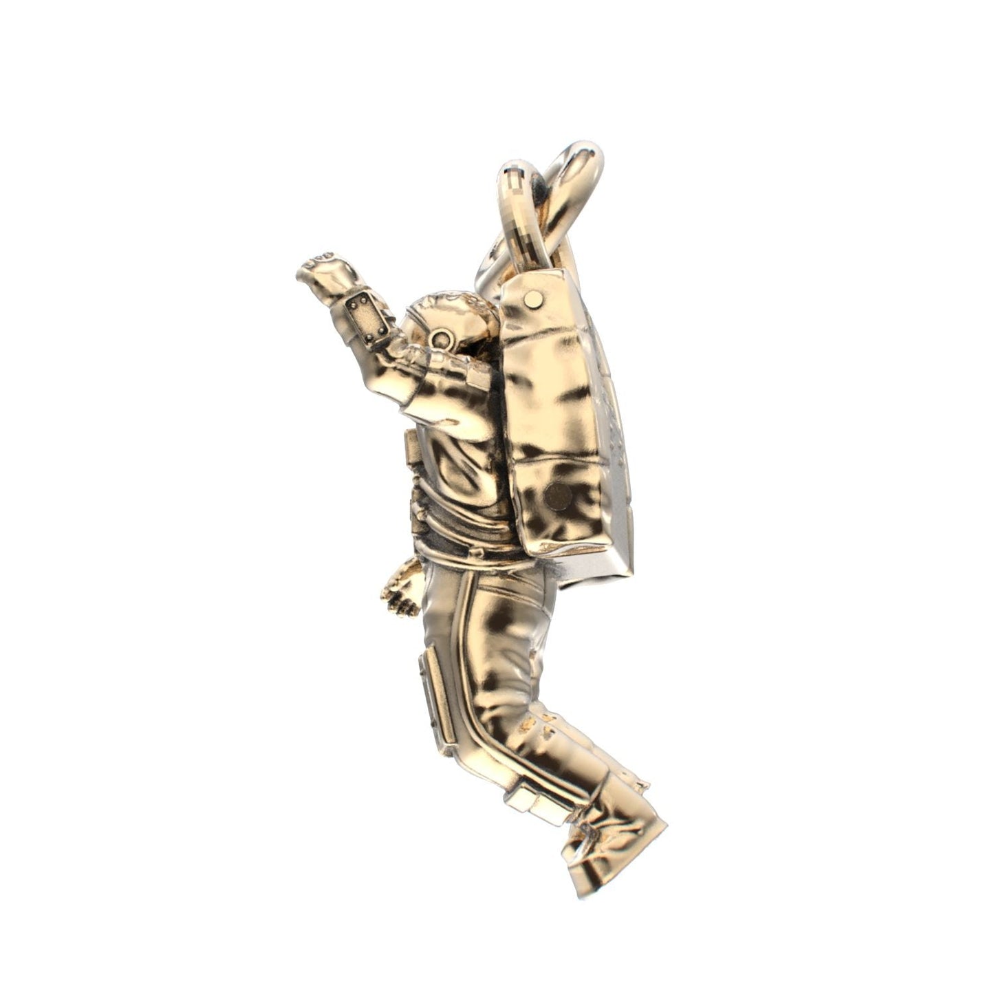 Spaceman Pendant - 9ct Yellow Gold - BeckonJewel