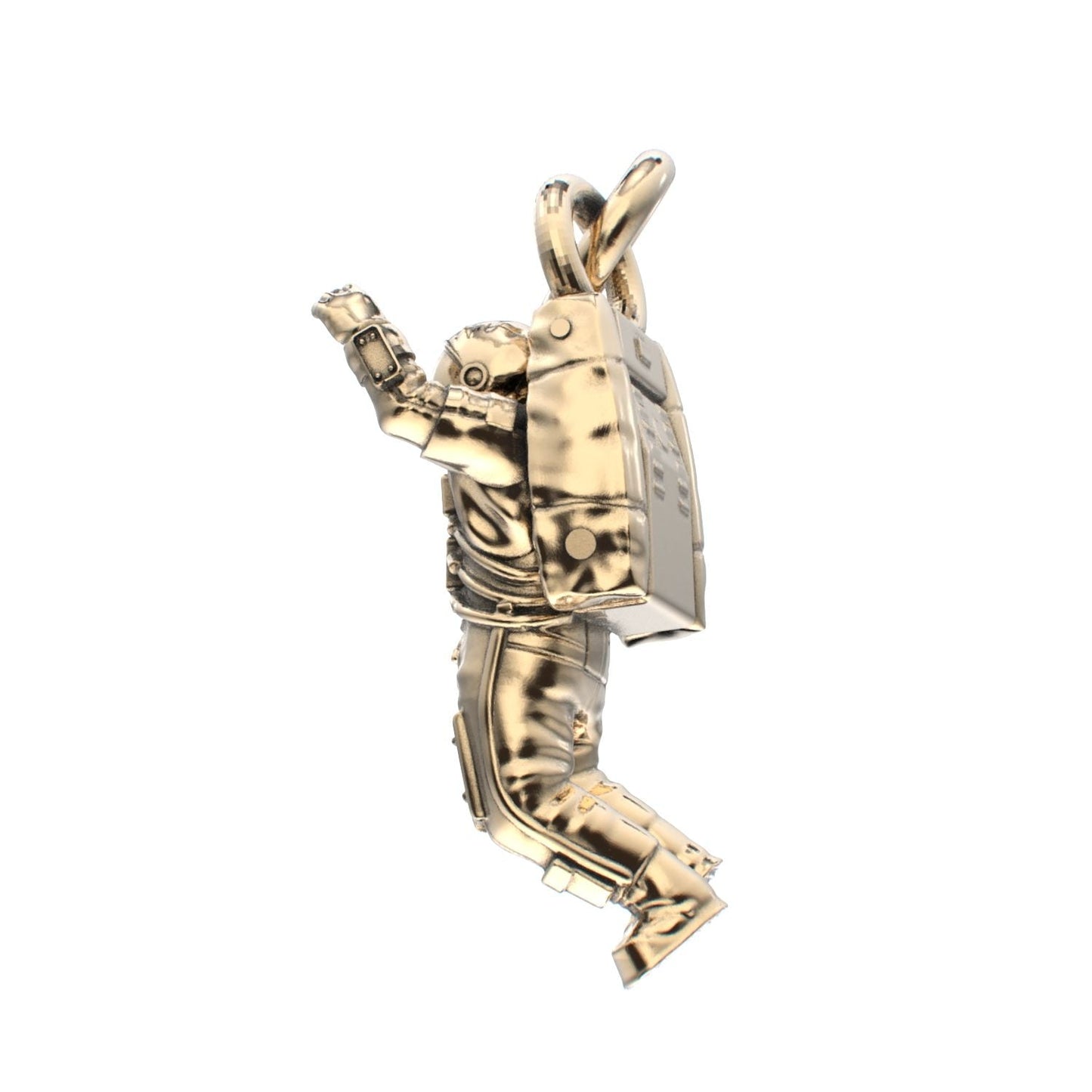 Spaceman Pendant - 9ct Yellow Gold - BeckonJewel