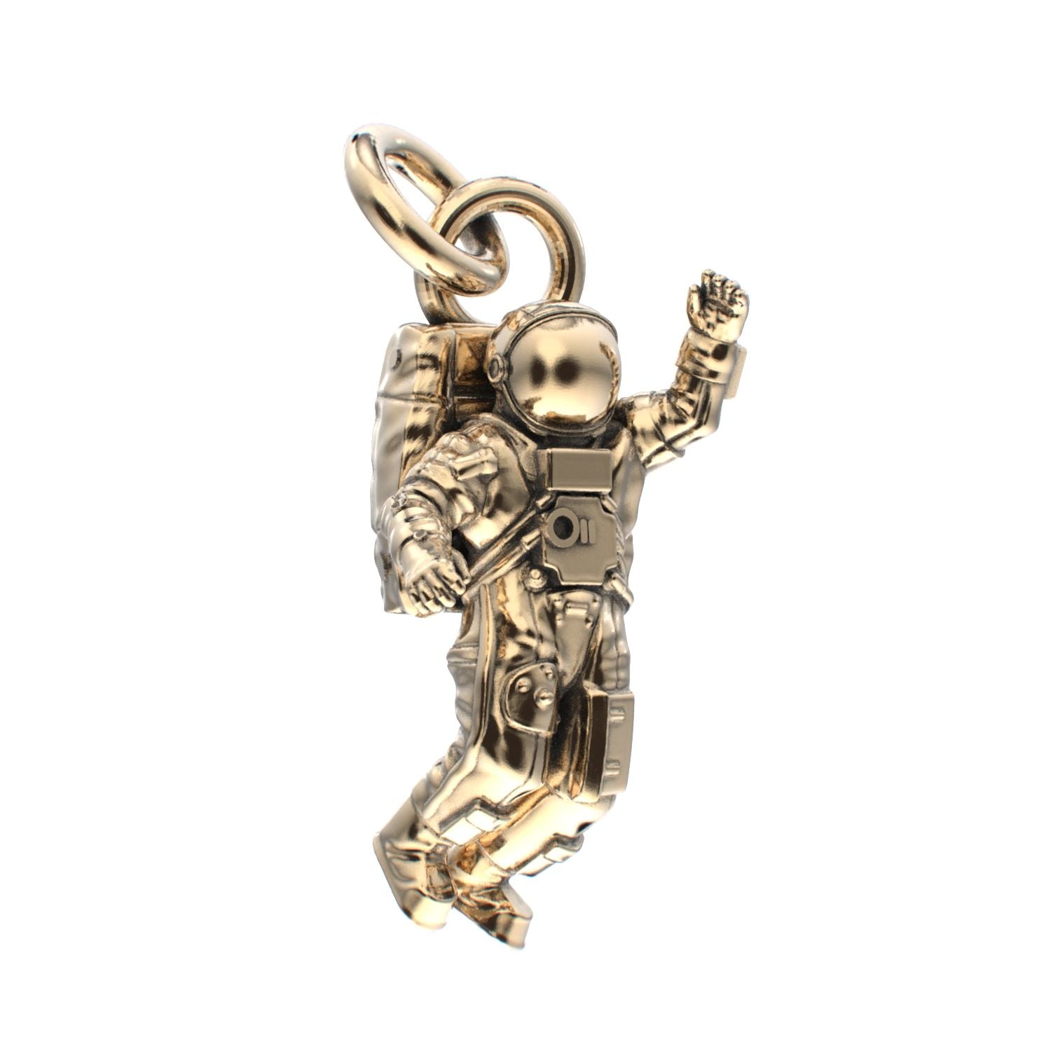 Spaceman Pendant - 9ct Yellow Gold - BeckonJewel