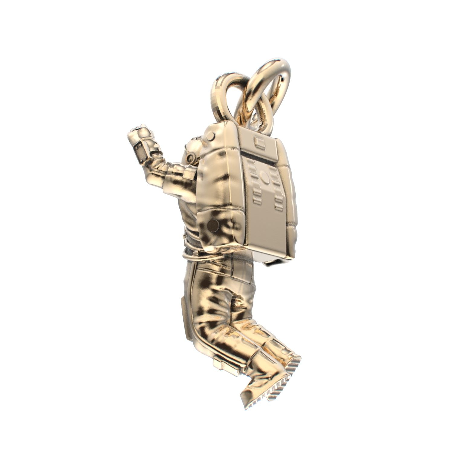 Spaceman Pendant - 9ct Yellow Gold - BeckonJewel