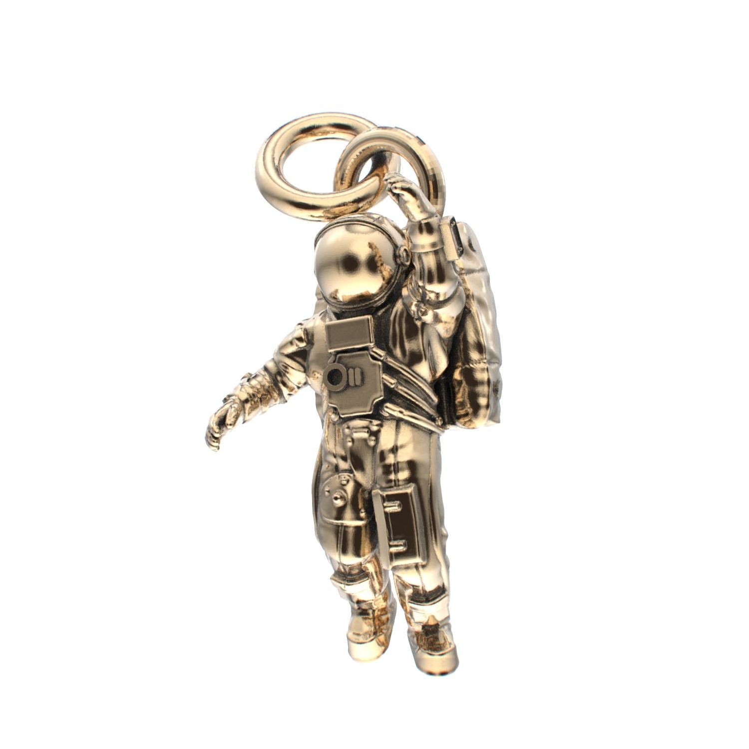 Spaceman Pendant - 9ct Yellow Gold - BeckonJewel