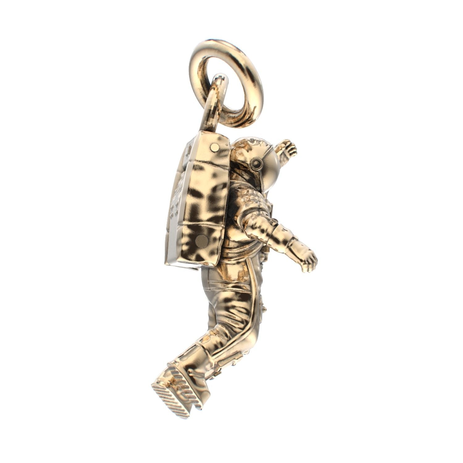 Spaceman Pendant - 9ct Yellow Gold - BeckonJewel