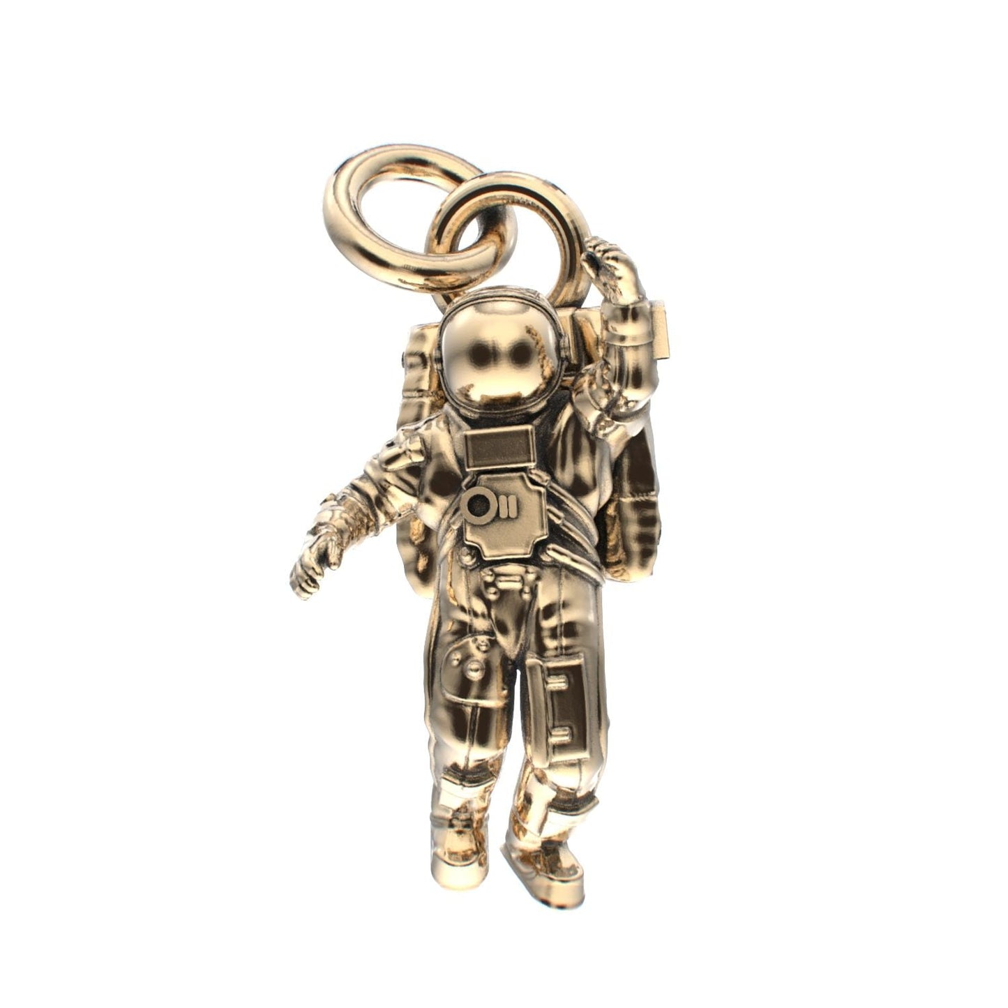 Spaceman Pendant - 9ct Yellow Gold - BeckonJewel