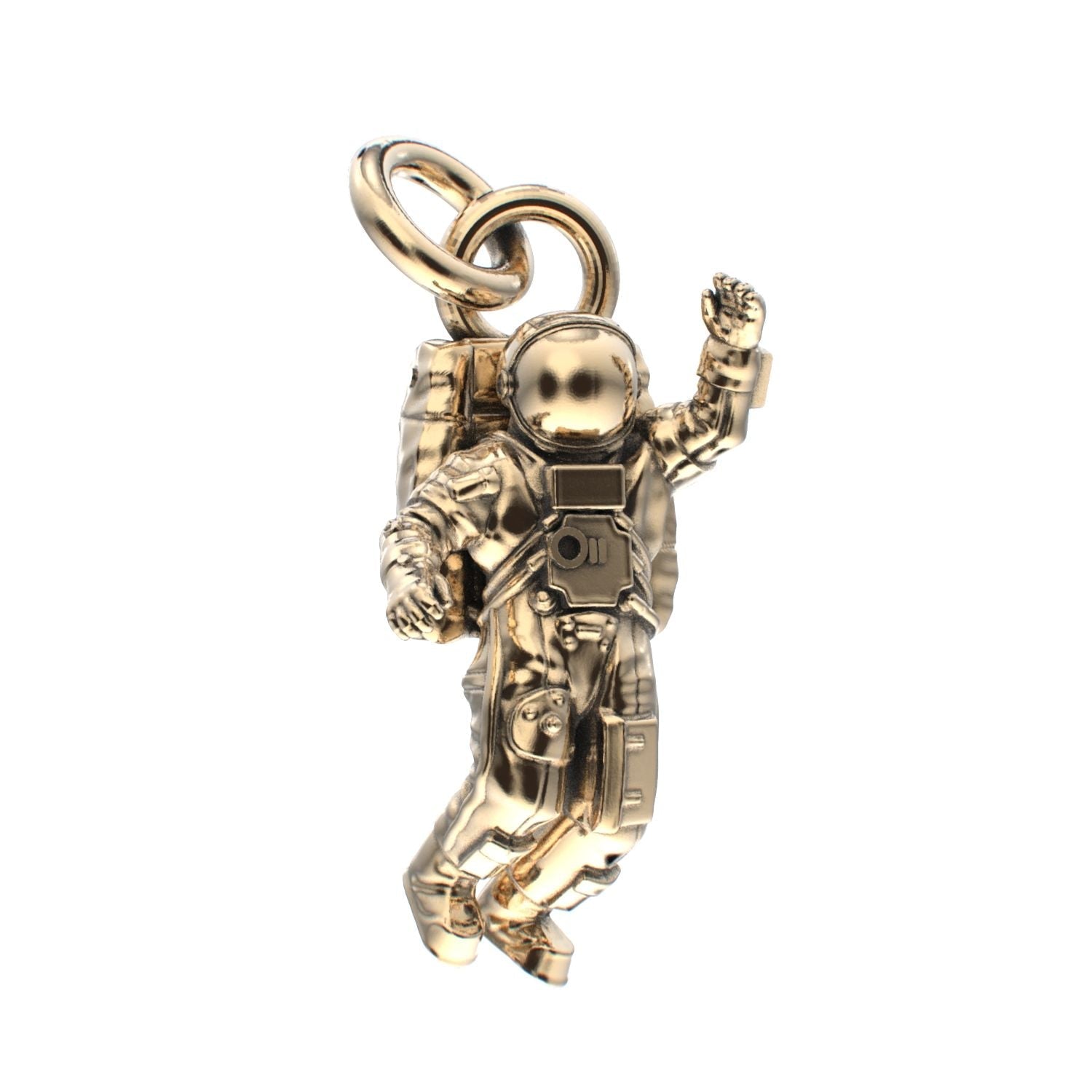 Spaceman Pendant - 9ct Yellow Gold - BeckonJewel