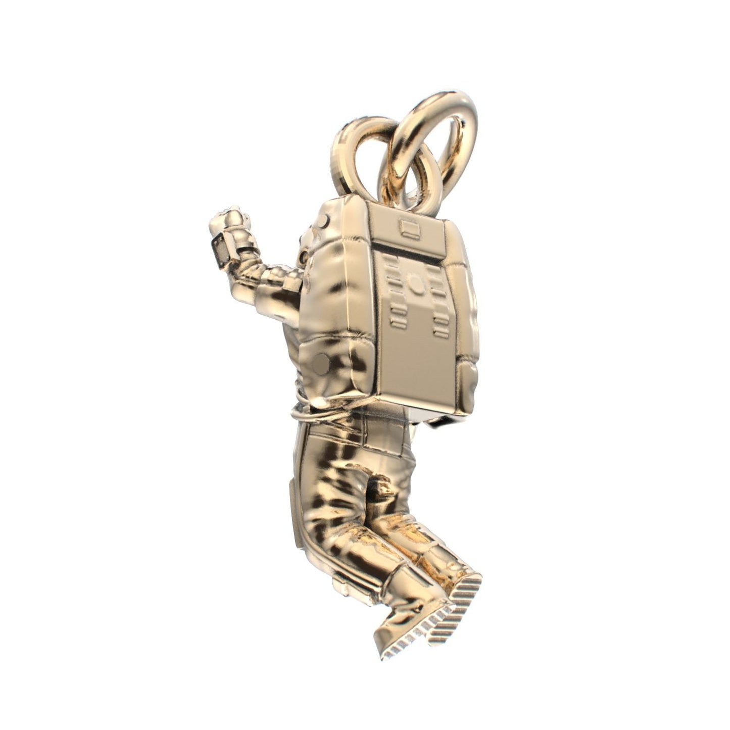 Spaceman Pendant - 9ct Yellow Gold - BeckonJewel