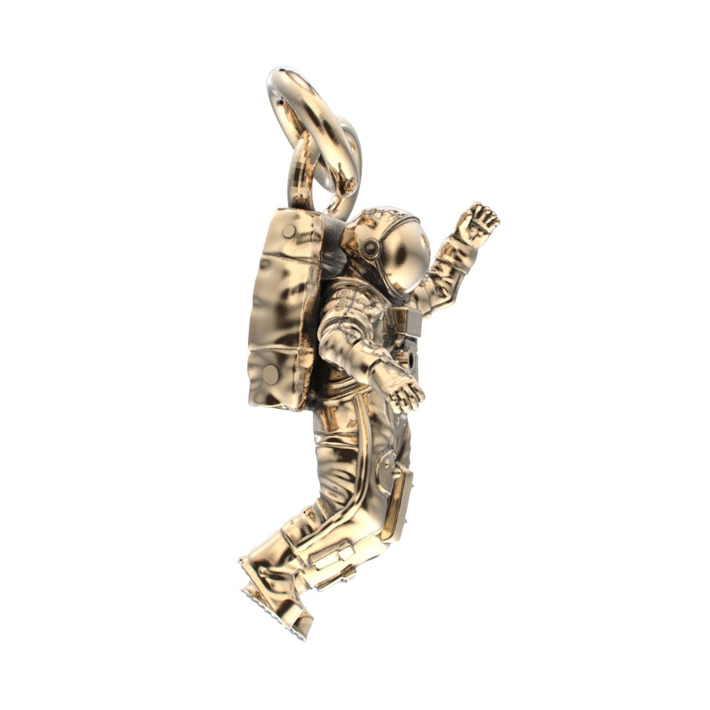 Spaceman Pendant - 9ct Yellow Gold - BeckonJewel