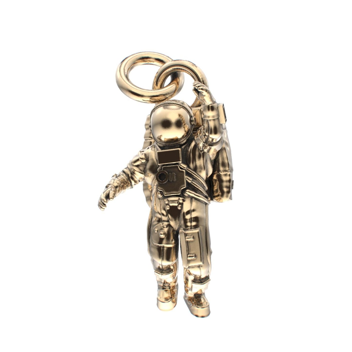 Spaceman Pendant - 9ct Yellow Gold - BeckonJewel