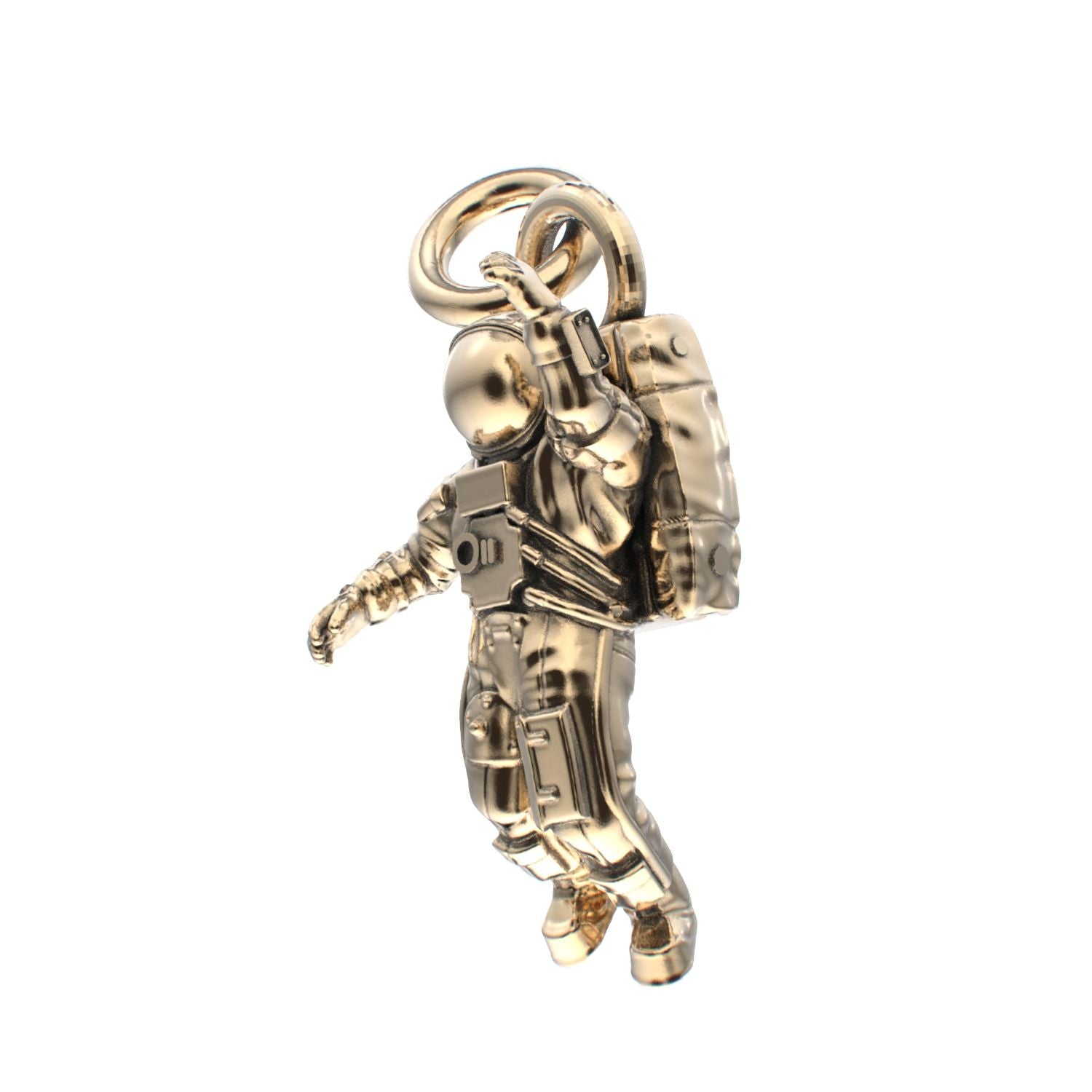 Spaceman Pendant - 9ct Yellow Gold - BeckonJewel