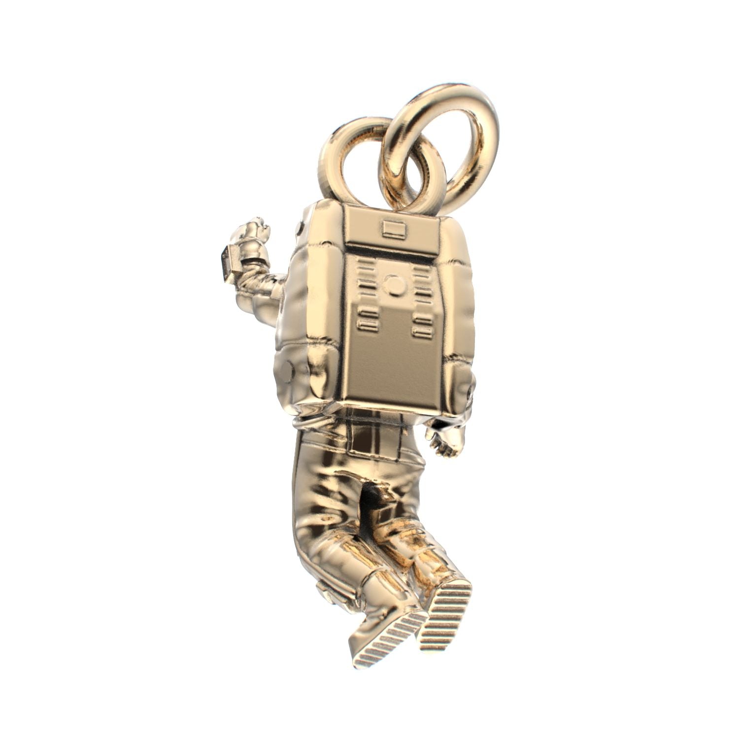 Spaceman Pendant - 9ct Yellow Gold - BeckonJewel