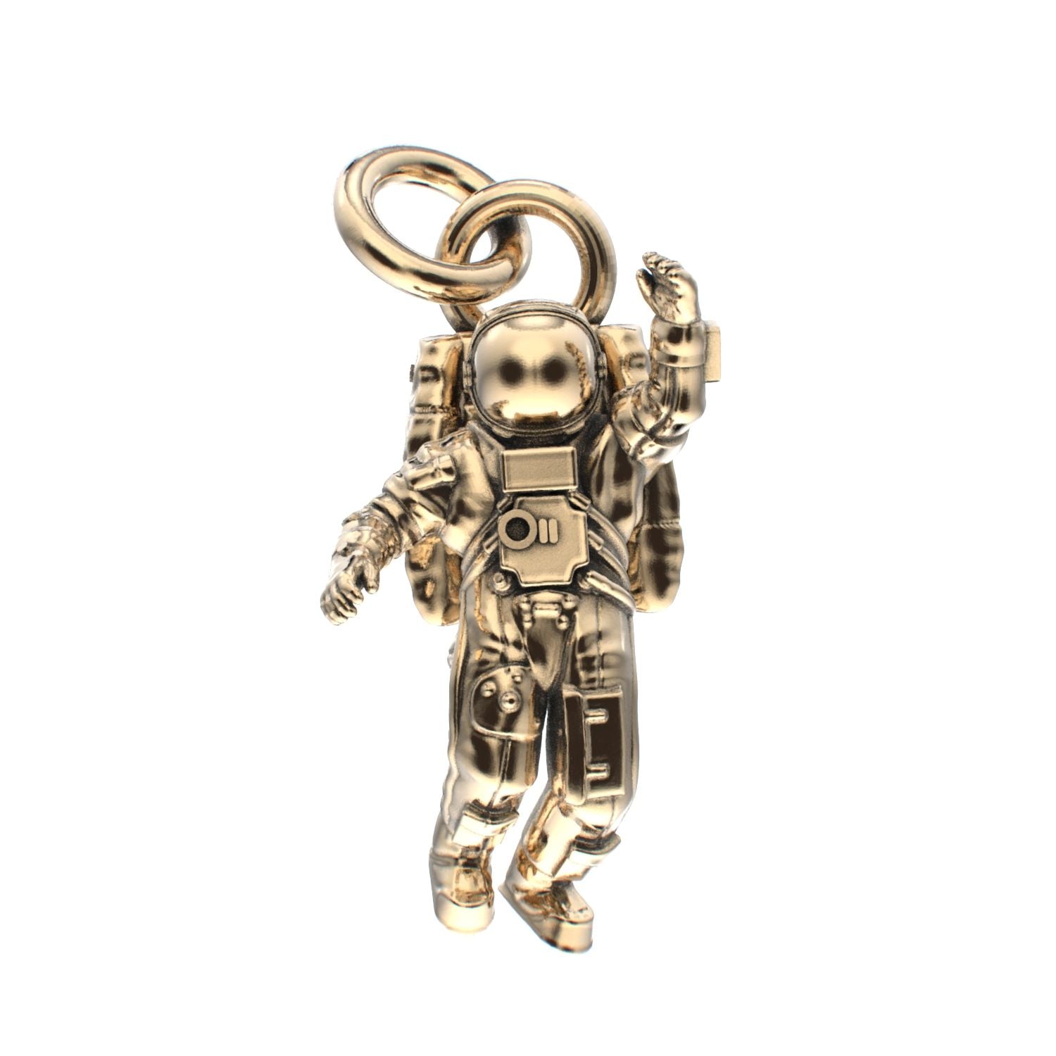 Spaceman Pendant - 9ct Yellow Gold - BeckonJewel