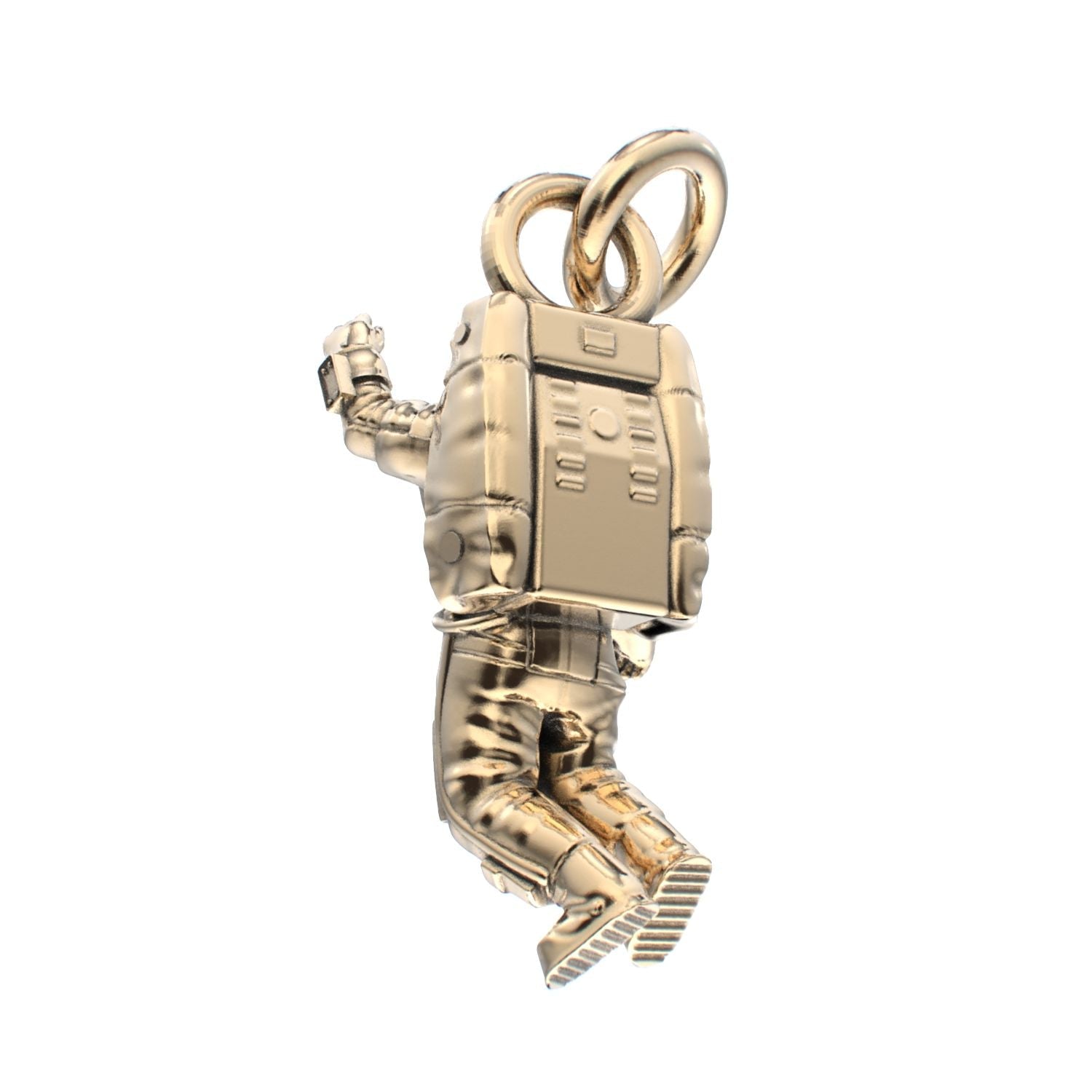 Spaceman Pendant - 9ct Yellow Gold - BeckonJewel