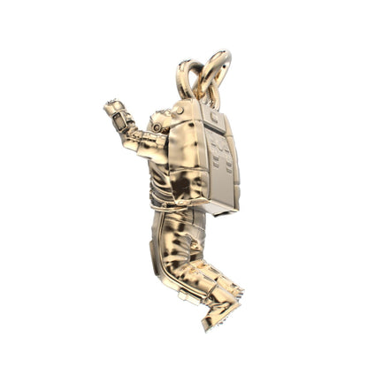 Spaceman Pendant - 9ct Yellow Gold - BeckonJewel