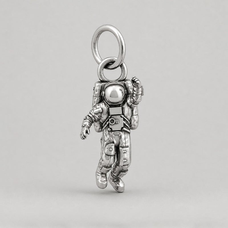 Spaceman Pendant - Sterling Silver - BeckonJewel