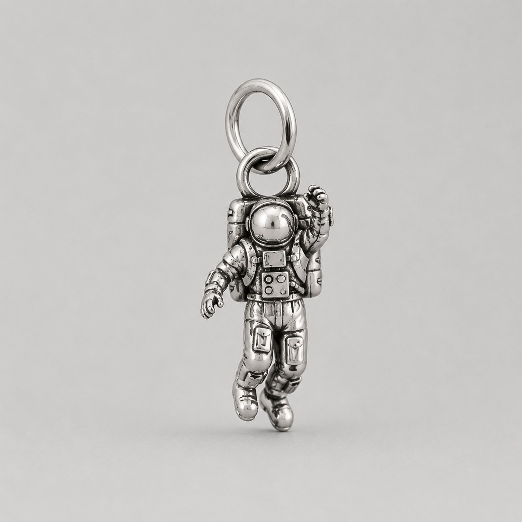 Spaceman Pendant - Sterling Silver - BeckonJewel