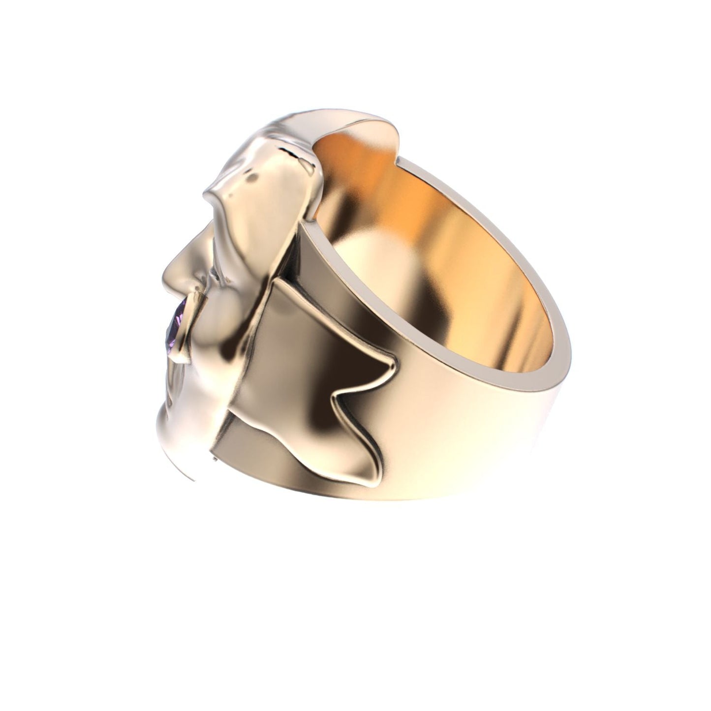 Tear of Resilience Ring - 9ct Gold - Amethyst - BeckonJewel