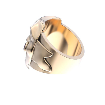 Tear of Resilience Ring - 9ct Gold - Amethyst - BeckonJewel