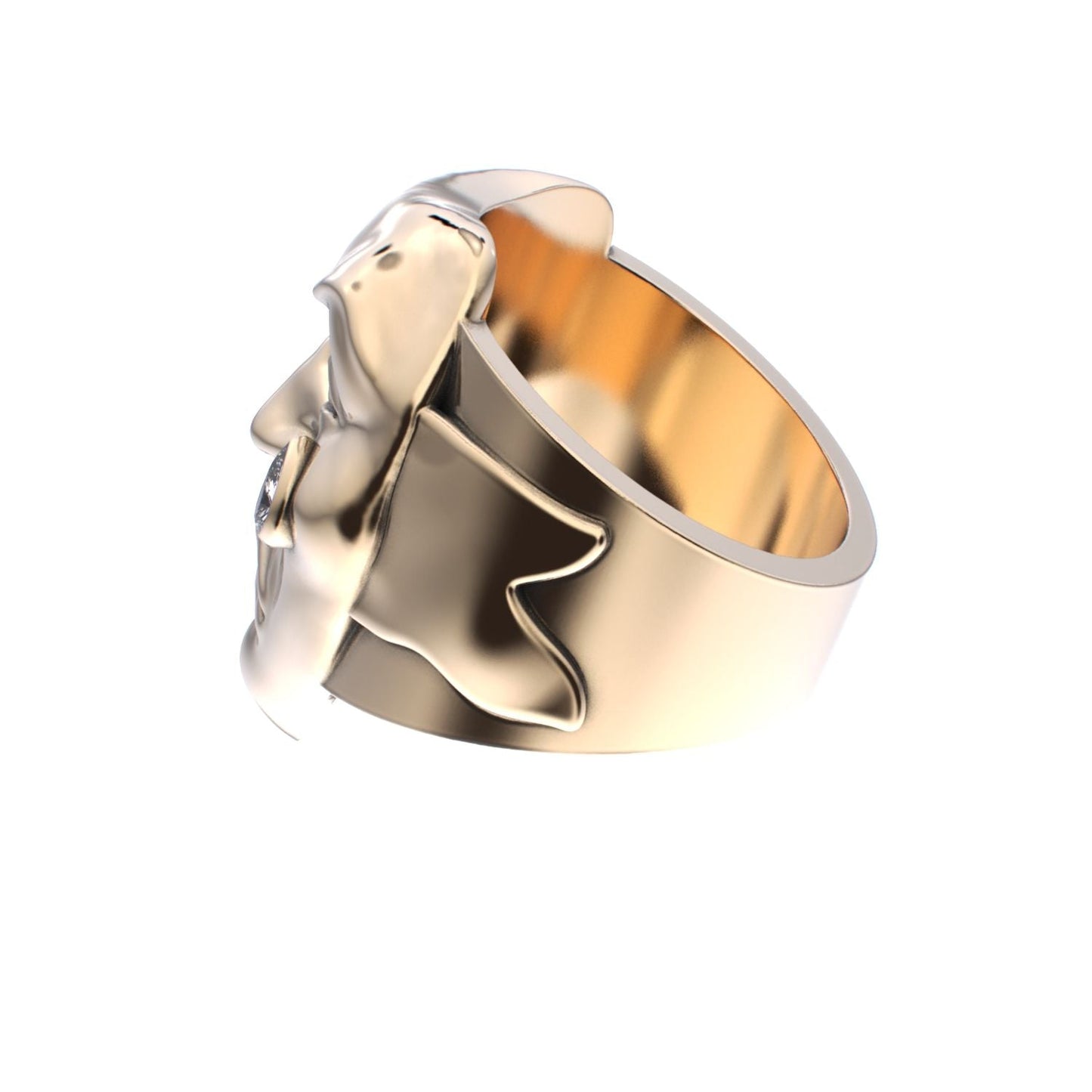 Tear of Resilience Ring - 9ct Gold - Diamond - BeckonJewel