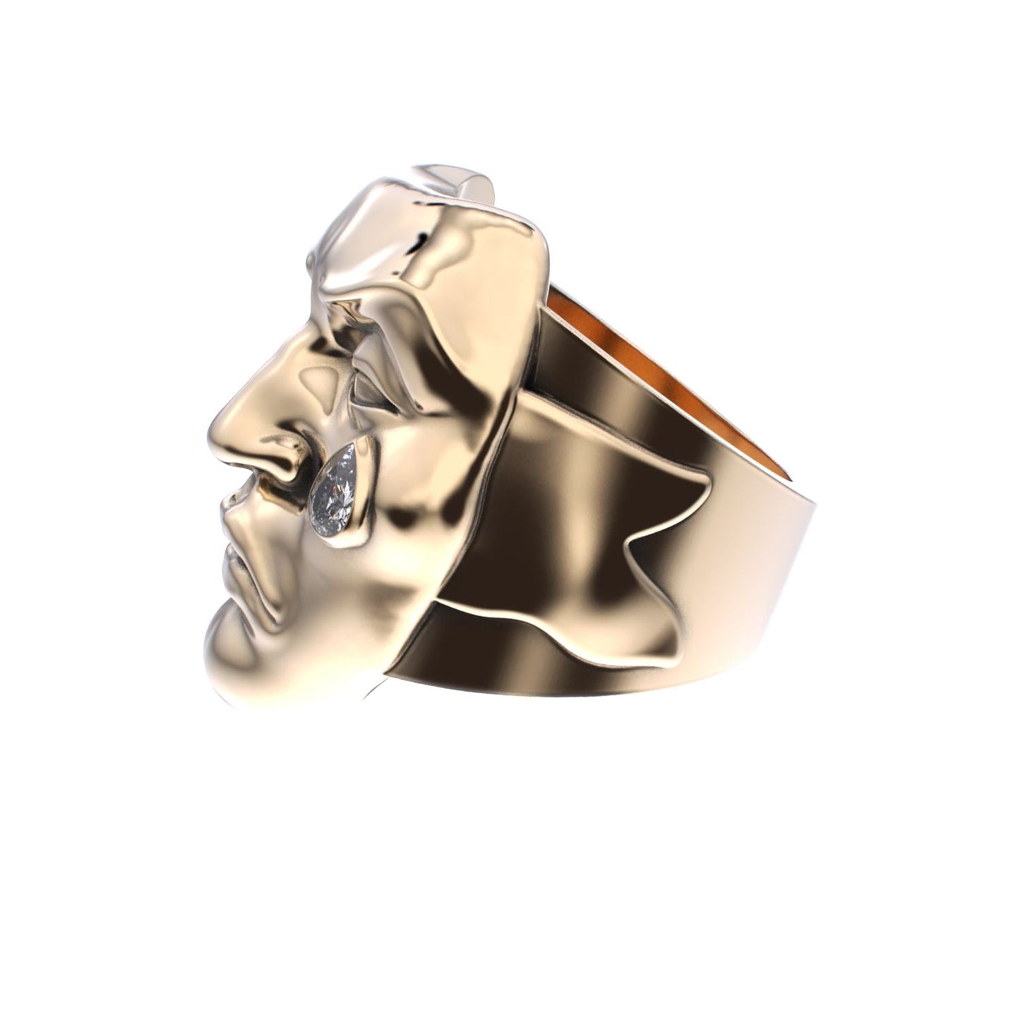 Tear of Resilience Ring - 9ct Gold - Diamond - BeckonJewel