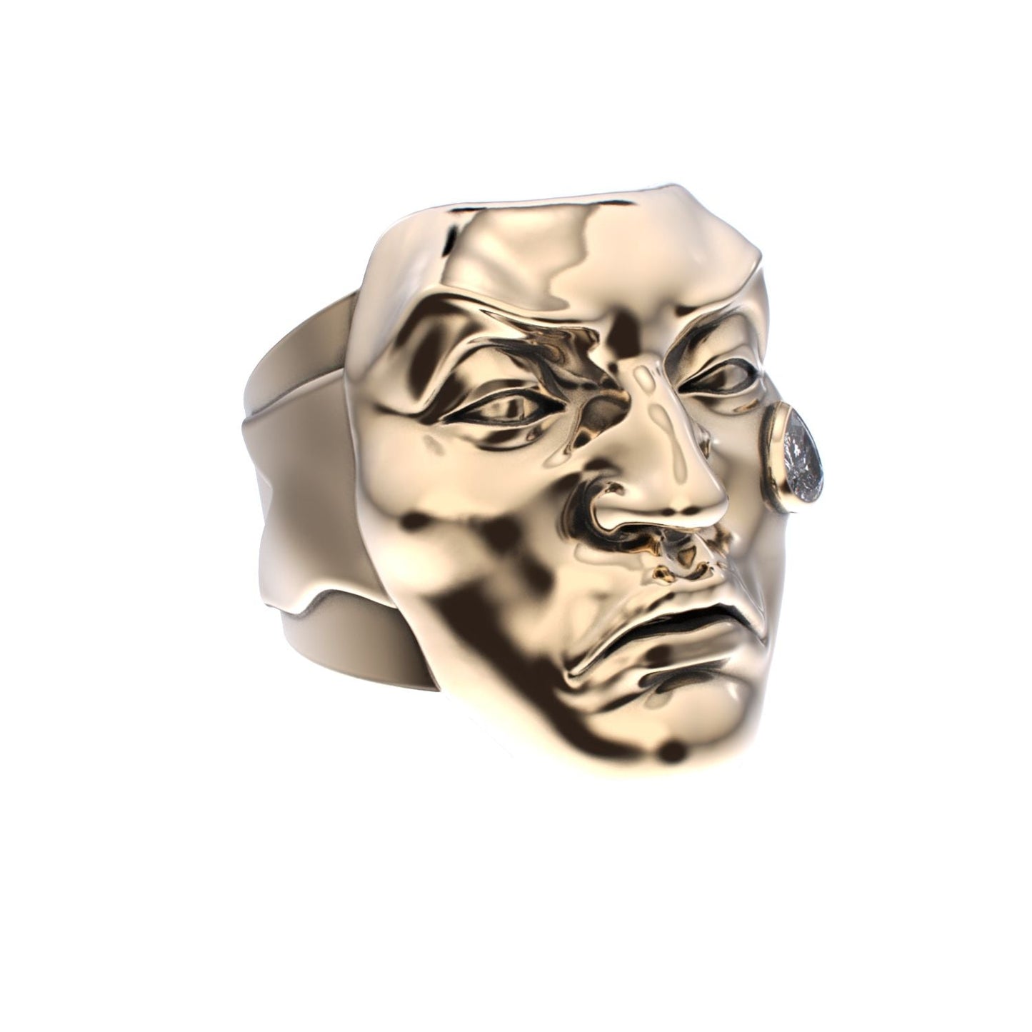 Tear of Resilience Ring - 9ct Gold - Diamond - BeckonJewel