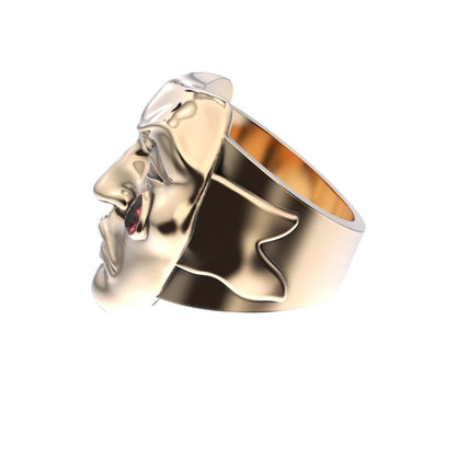 Tear of Resilience Ring - 9ct Gold - Garnet - BeckonJewel