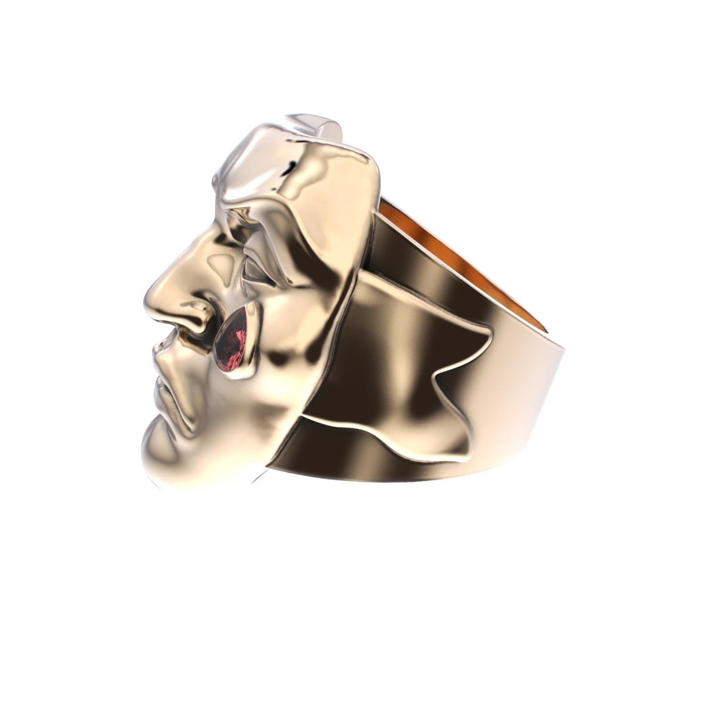 Tear of Resilience Ring - 9ct Gold - Garnet - BeckonJewel