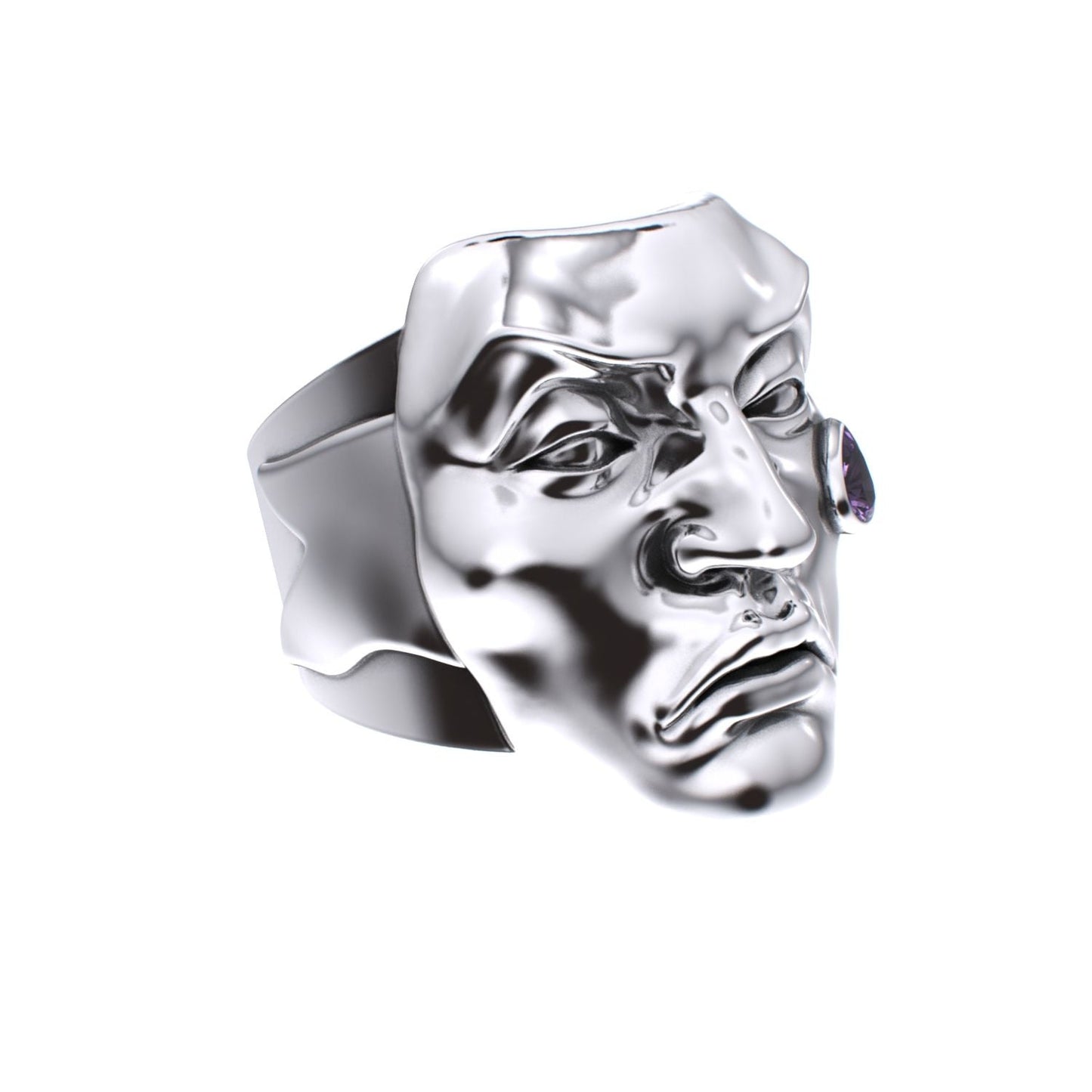 Tear of Resilience Ring - Amethyst - 925 Silver