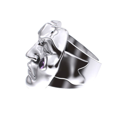 Tear of Resilience Ring - Amethyst - 925 Silver - BeckonJewel