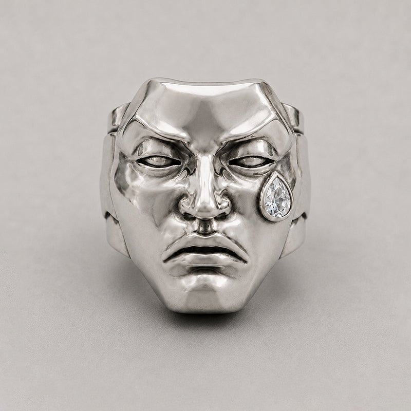 Tear of Resilience Ring – Moissanite | Sterling Silver - BeckonJewel