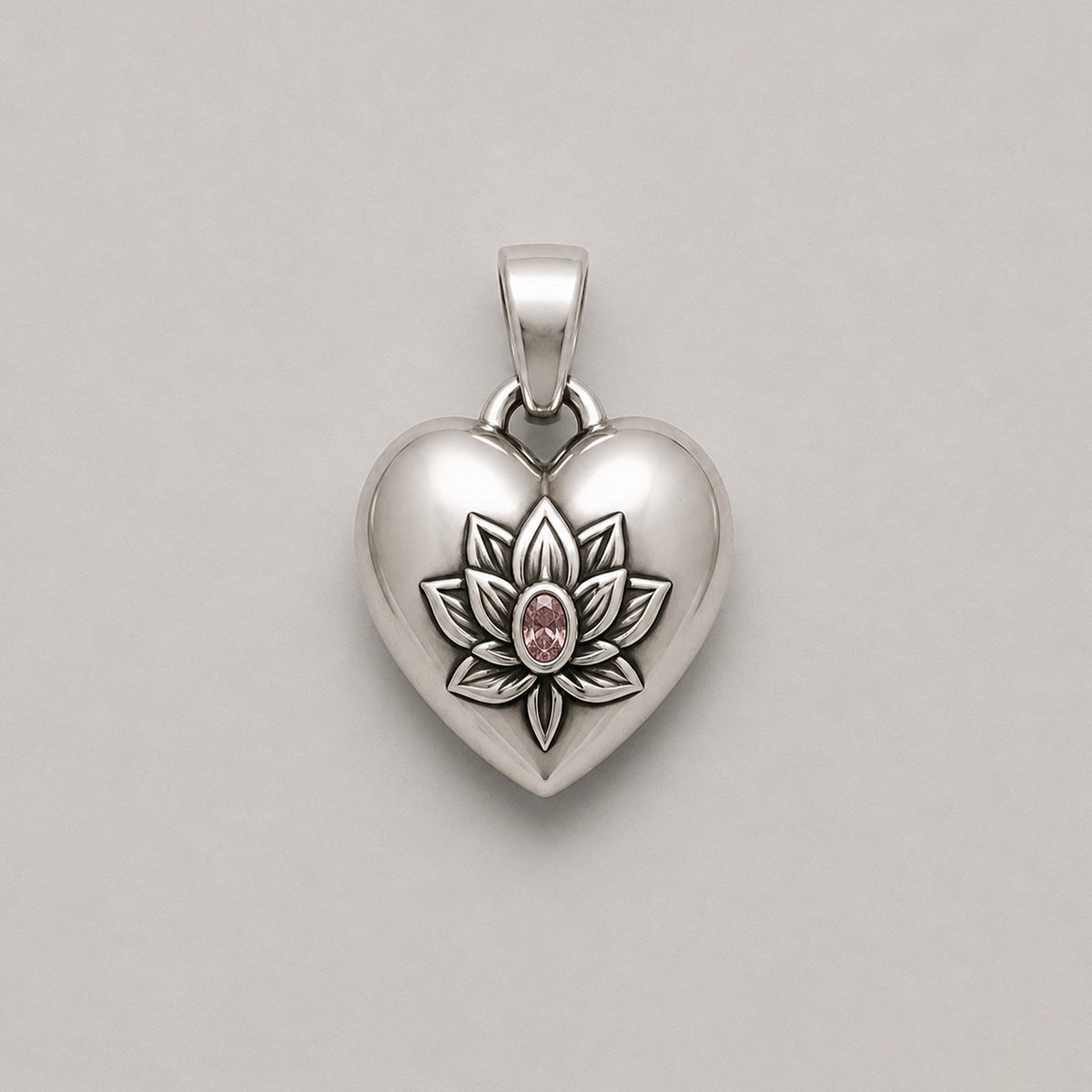 THE BLOOM HEART PENDANT – STERLING SILVER - BeckonJewel