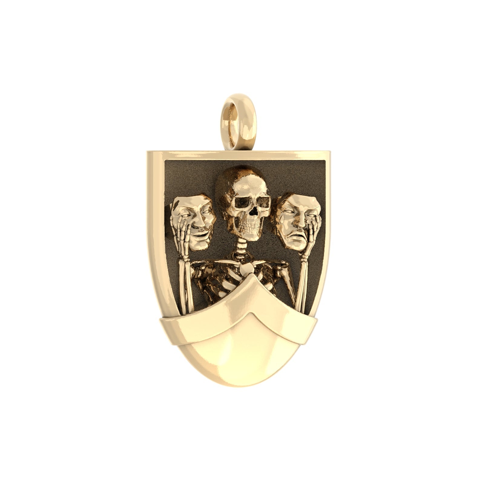 The Duality Pendant - 9ct Yellow gold - BeckonJewel