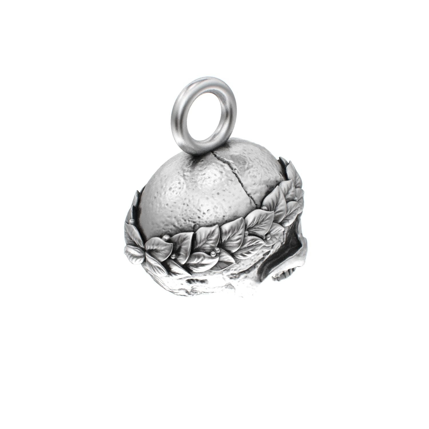 The Fallen Empire - 925 Silver Crowned Skull Pendant - BeckonJewel