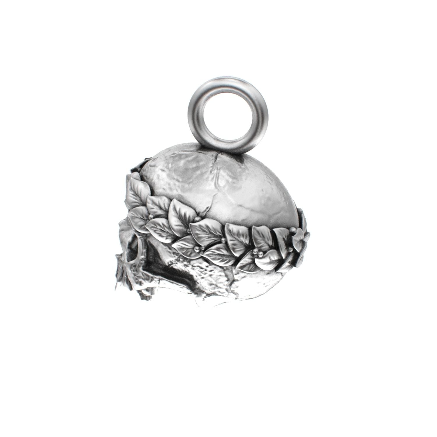 The Fallen Empire - 925 Silver Crowned Skull Pendant - BeckonJewel