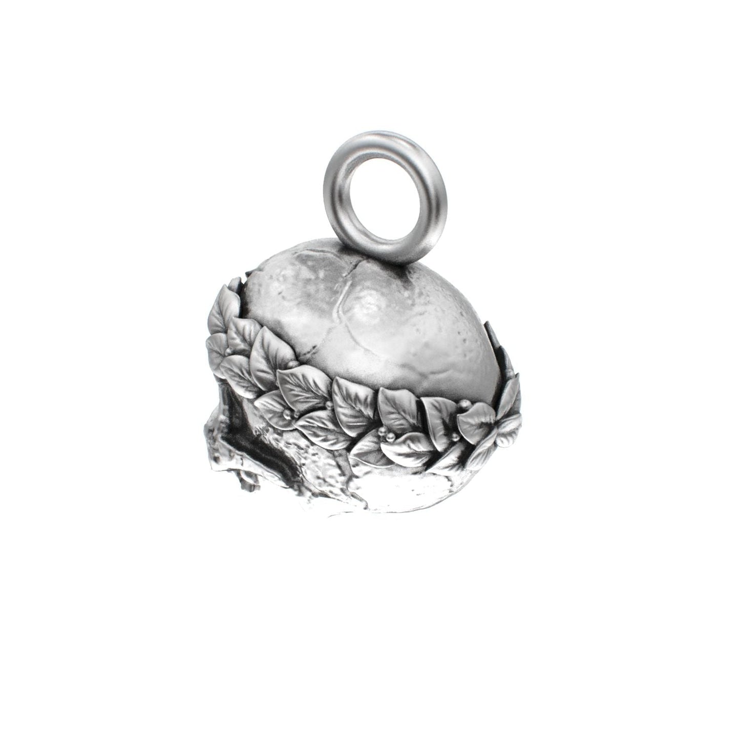 The Fallen Empire - 925 Silver Crowned Skull Pendant - BeckonJewel