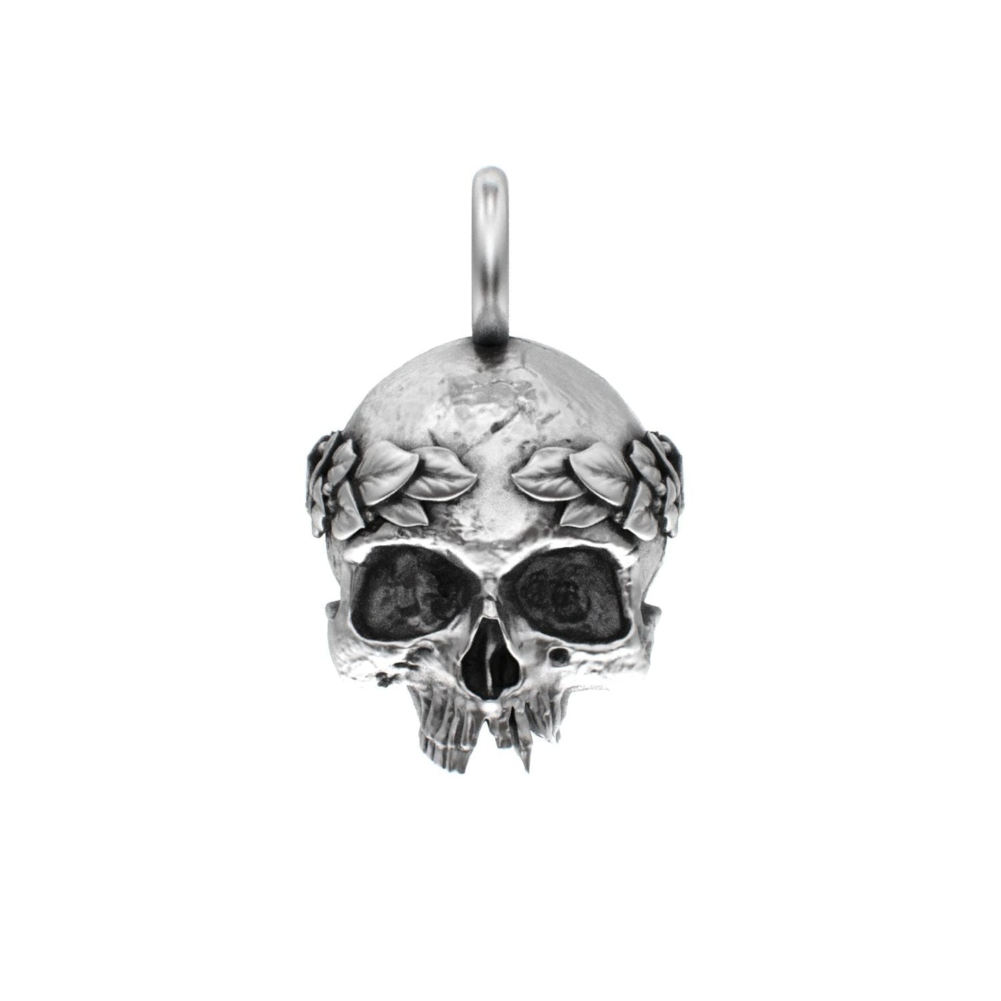 The Fallen Empire - 925 Silver Crowned Skull Pendant - BeckonJewel