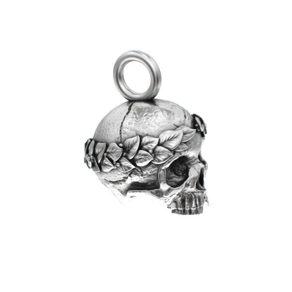 The Fallen Empire - 925 Silver Crowned Skull Pendant - BeckonJewel