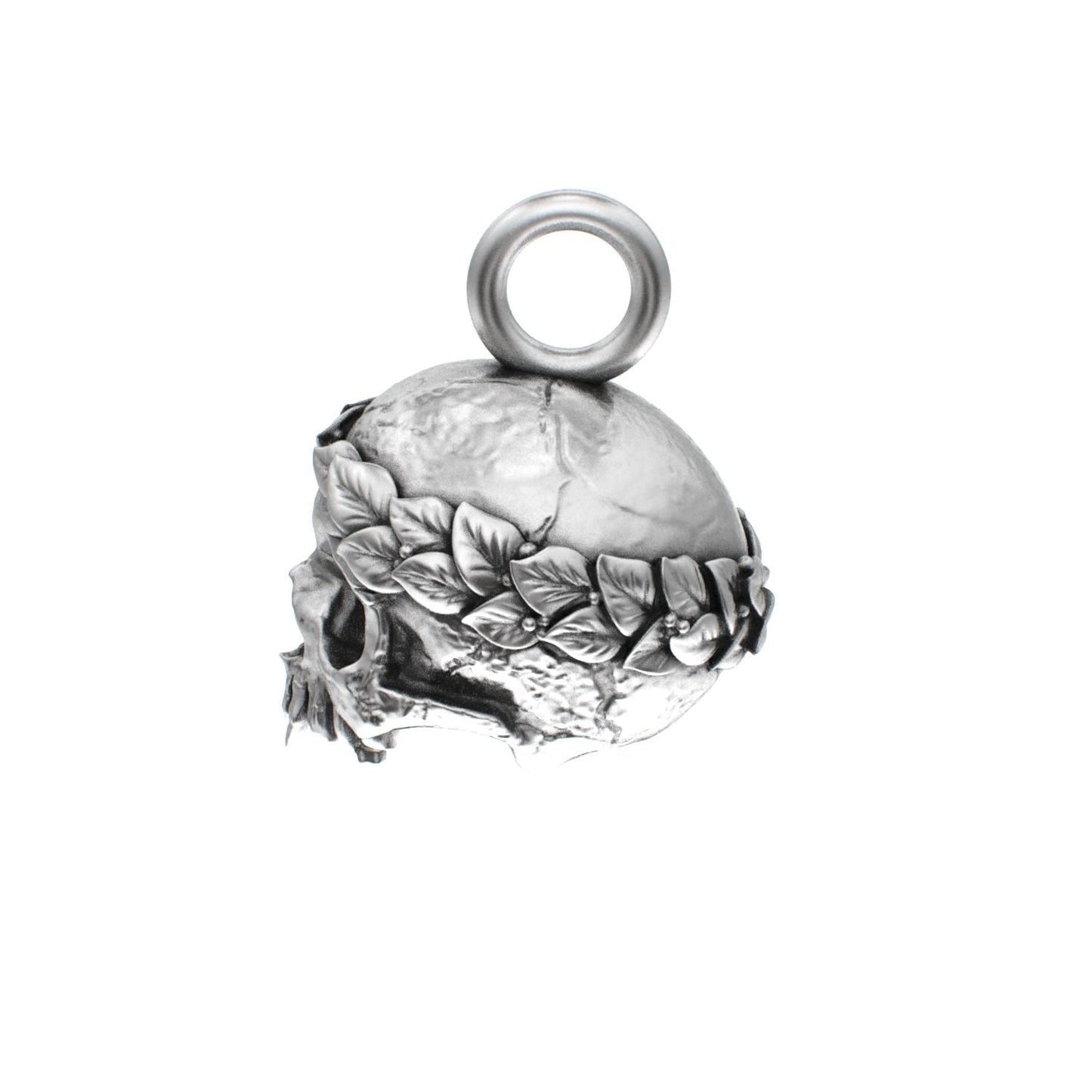 The Fallen Empire - 925 Silver Crowned Skull Pendant - BeckonJewel