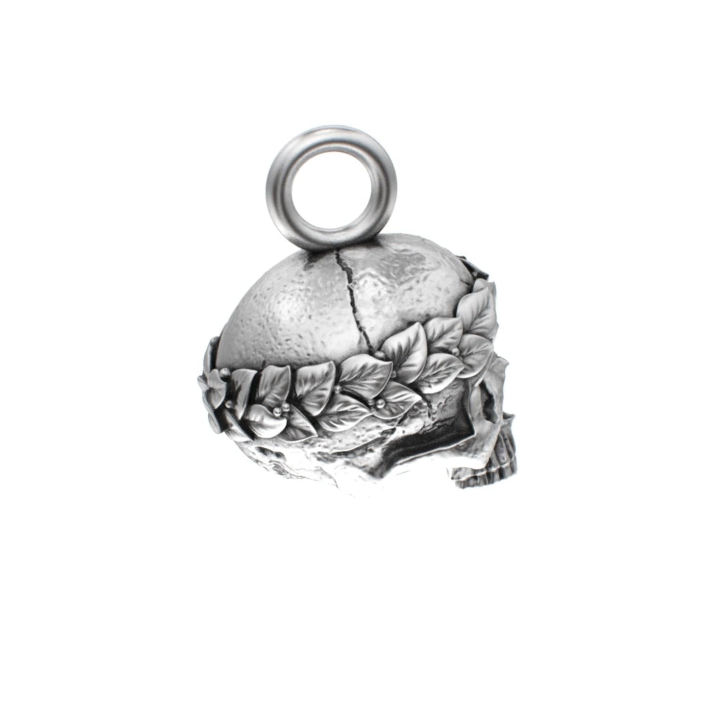 The Fallen Empire - 925 Silver Crowned Skull Pendant - BeckonJewel