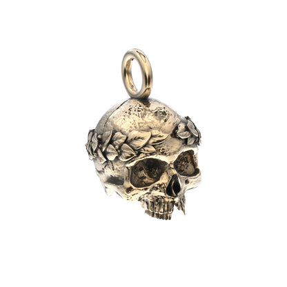 The Fallen Empire - 9ct Gold Crowned Skull Pendant